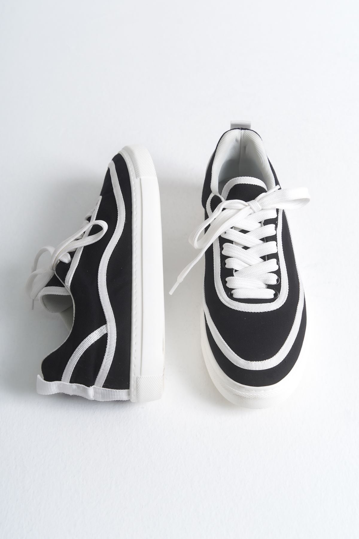 RS625 - Keten Erkek Spor Ayakkabı SİYAH - BEYAZ