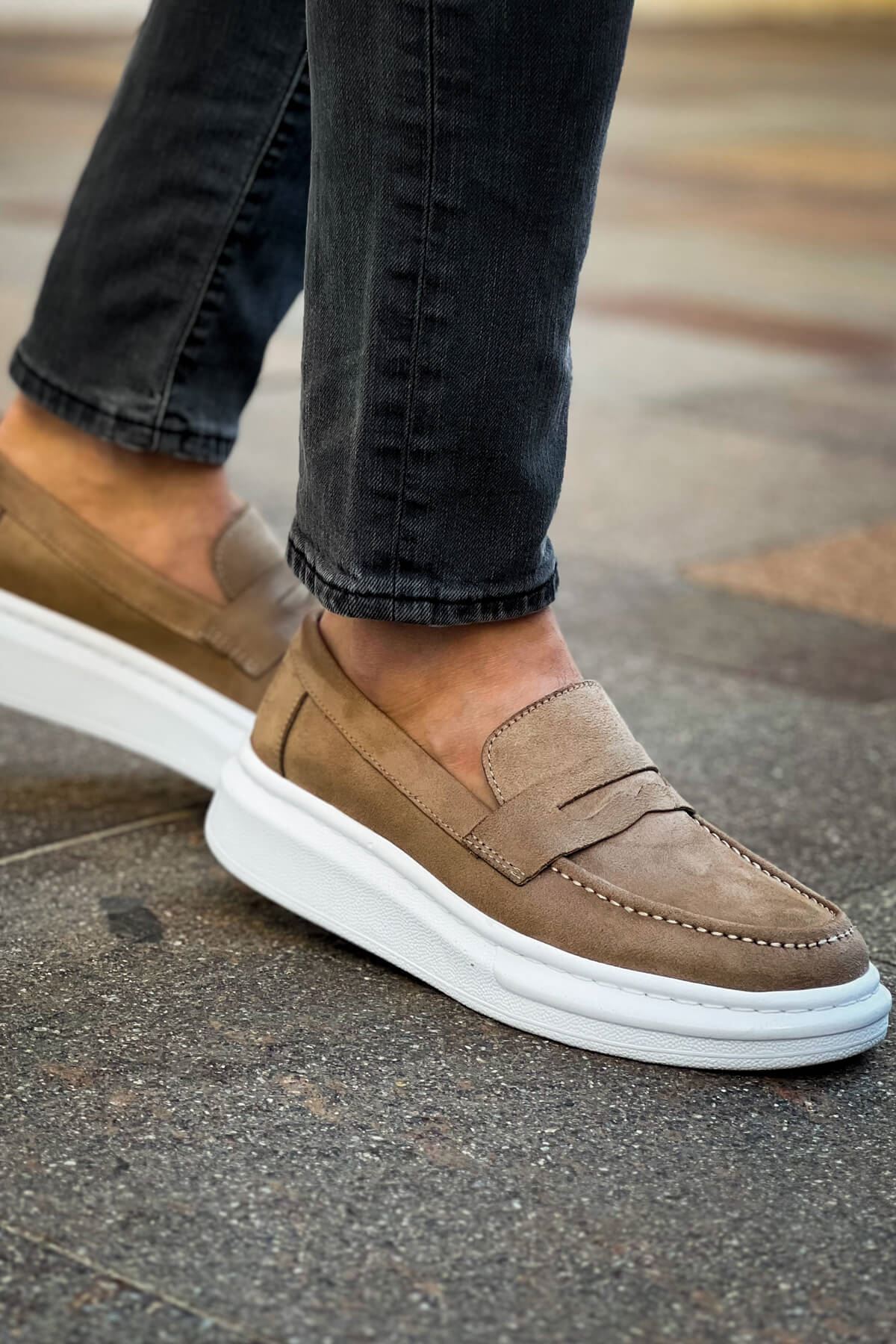 RS615 - Lüx Süet Erkek Ayakkabı VIZON