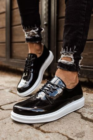 CH003 - RBT Pelle Verniciata Classica Erkek Ayakkabı SIYAH