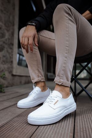 CH061 - CBT Rex Erkek Ayakkabı BEYAZ