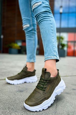 CH089 - CBT Low Top Lace Up Erkek Ayakkabı HAKI