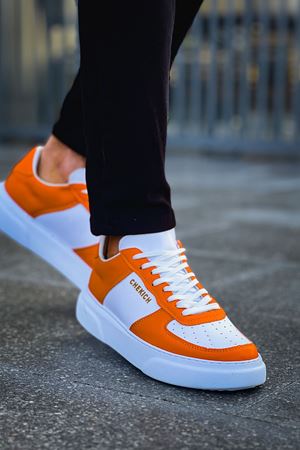 CH087 - FBT Kenton Erkek Ayakkabı Beyaz/Turuncu