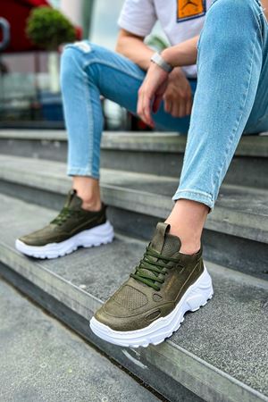 CH089 - CBT Low Top Lace Up Erkek Ayakkabı HAKI
