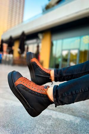 CH167 - GST Blazer Erkek Bot SIYAH/TABA