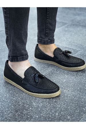 CH141 - HT Croco Erkek Ayakkabı SIYAH