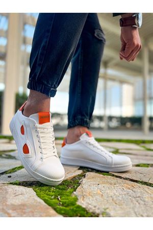 CH151 - GBT Glasses Erkek Ayakkabı BEYAZ - TURUNCU