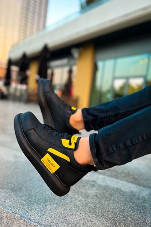 CH131 - GST Frogner Erkek Bot SIYAH - SARI