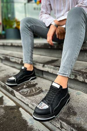 CH183 - CST Jet Setter Mirror  Erkek Ayakkabı SIYAH/GUMUS