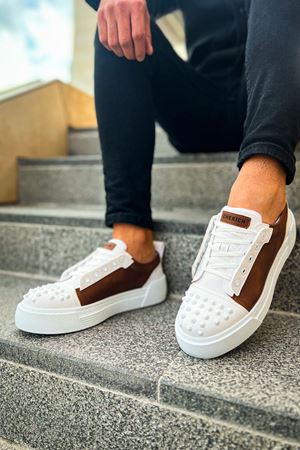 CH169 - CBT Thorn Erkek Ayakkabı BEYAZ/TABA