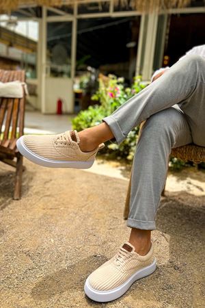 CH173 - KBT Velluto Erkek Ayakkabı BEJ