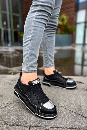 CH183 - CST Jet Setter Mirror  Erkek Ayakkabı SIYAH/GUMUS