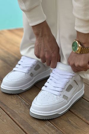 CH2410 - CBT Avax  Erkek Spor Ayakkabı BEYAZ/GRI