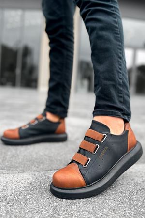 CH253 - CST Mirror Non Man Sneakers SIYAH/TABA