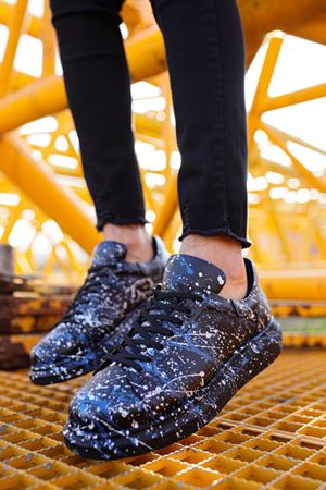 CH254 - CST Pittura Erkek Ayakkabı 474 BEYAZ / MAVI SPLUSH