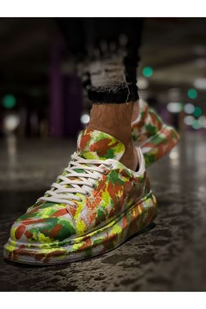 CH254 - CBT Pittura Erkek Ayakkabı 405 YESIL / KAHVE