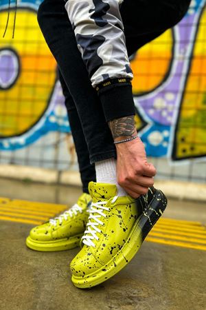 CH254 - CBT Pittura Erkek Ayakkabı 546 YESIL SIYAH SPLUSH