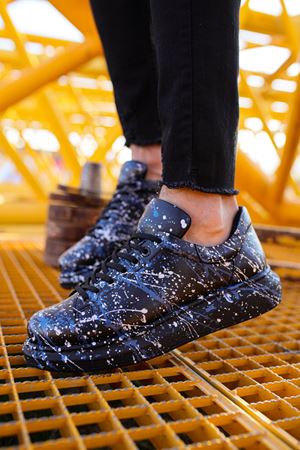 CH254 - CST Pittura Erkek Ayakkabı 474 BEYAZ / MAVI SPLUSH