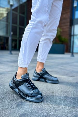 CH254 - CST Pittura Erkek Ayakkabı 551 GRI SIYAH X