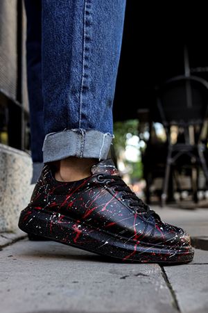 CH254 - CST Pittura Erkek Ayakkabı 471 BEYAZ / KIRMIZI SPLUSH