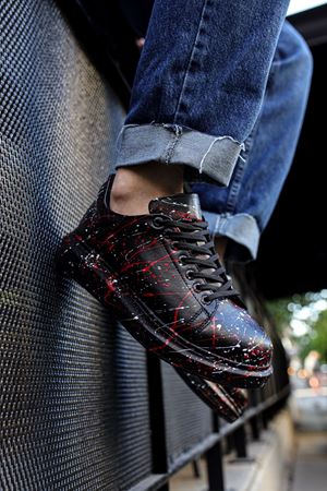 CH254 - CST Pittura Erkek Ayakkabı 471 BEYAZ / KIRMIZI SPLUSH