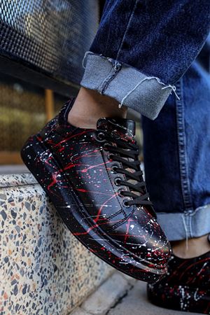 CH254 - CST Pittura Erkek Ayakkabı 471 BEYAZ / KIRMIZI SPLUSH