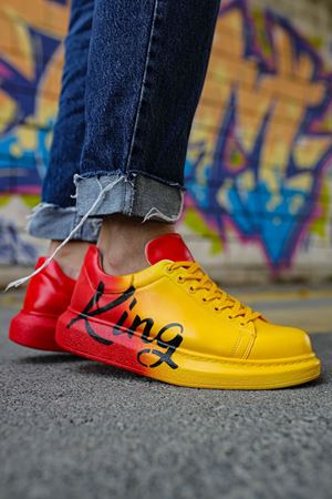 CH254 - CBT Pittura Erkek Ayakkabı 431 SARI / TURUNCU KING