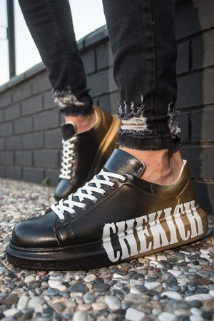 CH254 - CBT Pittura Erkek Ayakkabı 438 SIYAH / SARI CHEKICH