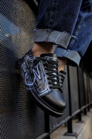 CH254 - CST Pittura Erkek Ayakkabı 480  MAVI / BEYAZ GRAFITI