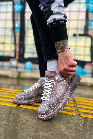 CH254 - CBT Pittura Erkek Ayakkabı 548 KAHVE / BEYAZ SPLUSH