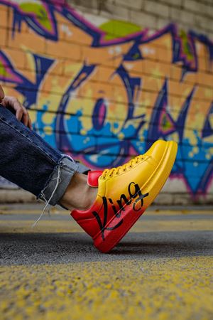 CH254 - CBT Pittura Erkek Ayakkabı 431 SARI / TURUNCU KING