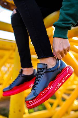 CH254 - CST Pittura Erkek Ayakkabı 479 KIRMIZI / BEYAZ TABAN