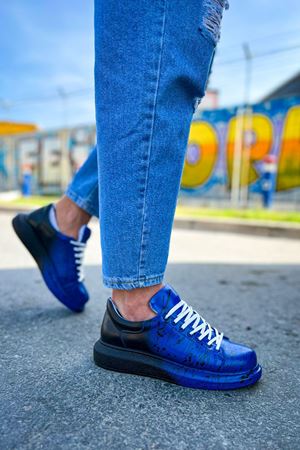 CH254 - CBT Pittura Erkek Ayakkabı 545 MAVI SIYAH SPLUSH