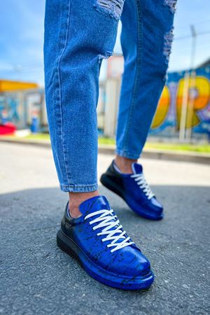 CH254 - CBT Pittura Erkek Ayakkabı 545 MAVI SIYAH SPLUSH