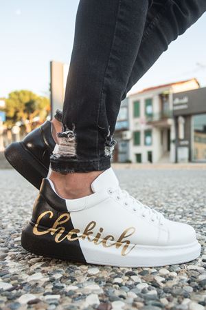 CH254 - CBT Pittura Erkek Ayakkabı 426 BEYAZ-SIYAH CHEKICH