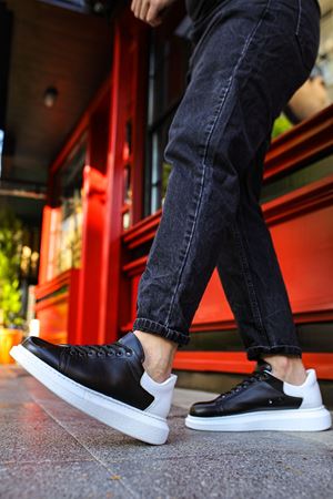 CH256 - CBT Estrella Erkek Ayakkabı SIYAH/BEYAZ