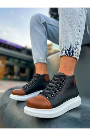 CH258 - GBT Roma Colourful Erkek Bot SIYAH/TABA