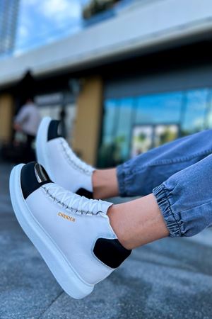 CH267 - GBT Roma Mirror Erkek Bot BEYAZ/SIYAH