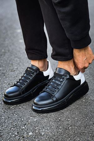 CH295 - CST Sollıevo Erkek Ayakkabı SIYAH/BEYAZ