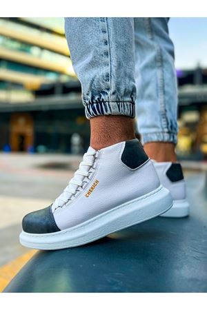 CH258 - GBT Roma Colourful Erkek Bot BEYAZ/ANTRASIT