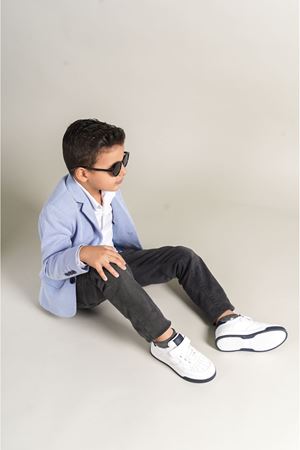 1009 - Prime Çocuk Ayakkabı BEYAZ - SİYAH