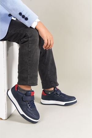 1009 - Prime Çocuk Ayakkabı Lacivert Kırmızı