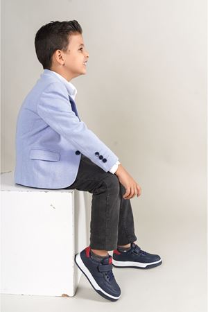 1009 - Prime Çocuk Ayakkabı Lacivert Kırmızı