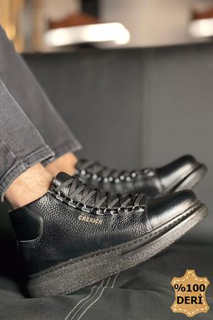 CH258 - CST Roma Deri Erkek Bot SIYAH