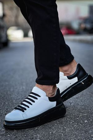 CH295 - CST Sollıevo Erkek Ayakkabı BEYAZ/SIYAH