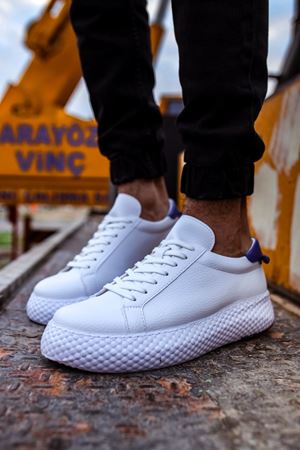 CH107 - CBT Felibord Erkek Ayakkabı BEYAZ / SAX MAVI