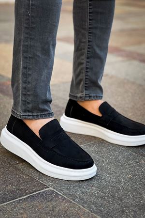 RS615 - Lüx Süet Erkek Ayakkabı SIYAH