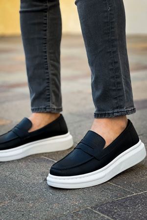 Robert - RS615 Siyah  Erkek Loafer Ayakkabı SIYAH