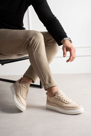 RS625 - Keten Erkek Spor Ayakkabı BEJ/BEJ