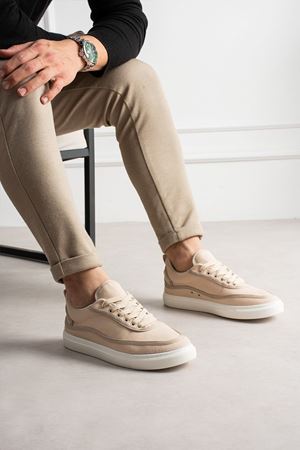 RS625 - Keten Erkek Spor Ayakkabı BEJ/BEJ