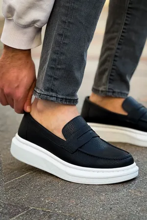 Robert - RS615 Siyah Erkek Loafer Ayakkabı SIYAH